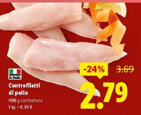 Controfiletti di pollo