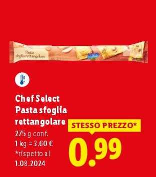 Chef Select Pasta sfoglia rettangolare