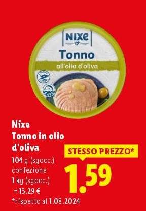 Nixe Tonno in olio d'oliva
