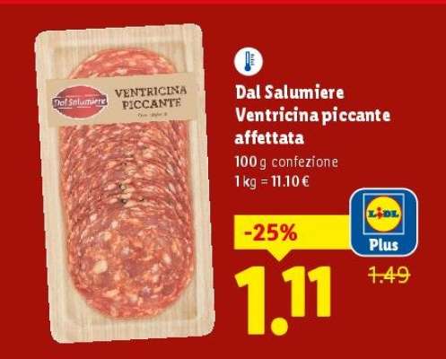 Dal Salumiere Ventricina piccante affettata