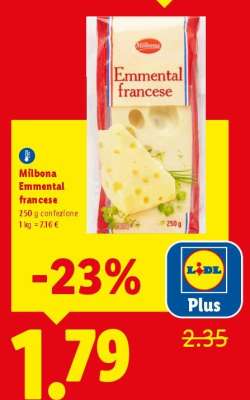 Milbona Emmental francese