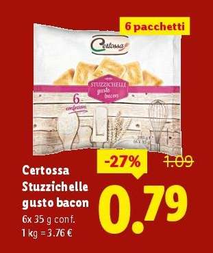 Certossa Stuzzichelle gusto bacon