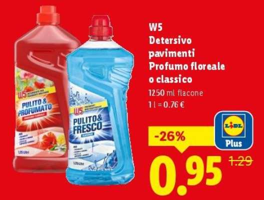 W5 Detersivo pavimenti