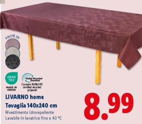 LIVARNO home Tovaglia 140x240 cm