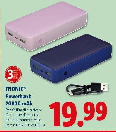 TRONIC® Powerbank 20000 mAh