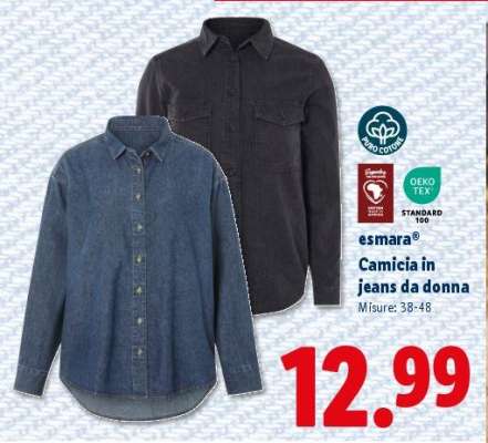 esmara® Camicia in jeans da donna