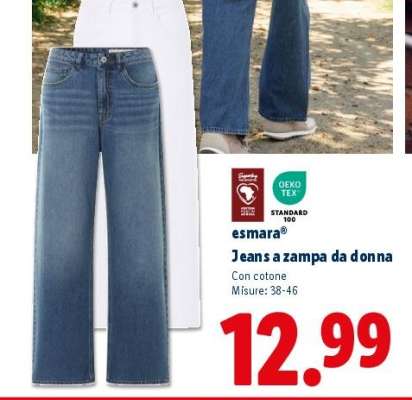 esmara Jeans a zampa da donna