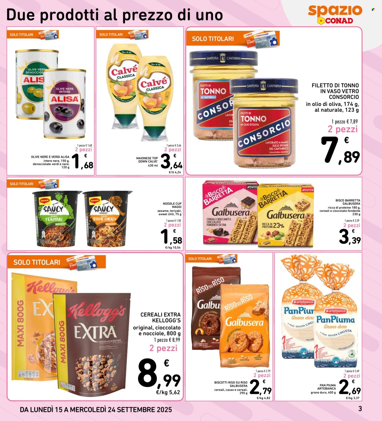 Volantino Spazio Conad - 15/9/2025 - 24/9/2025. Pagina 3