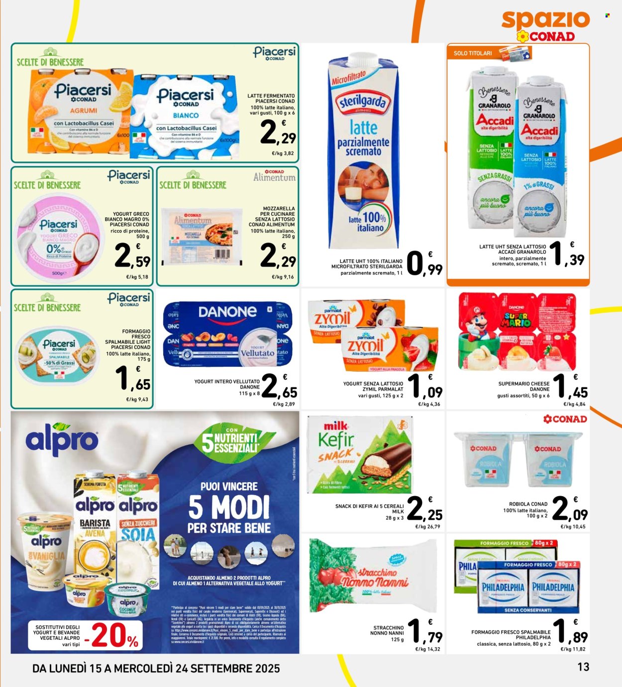 Volantino Spazio Conad - 15/9/2025 - 24/9/2025. Pagina 13