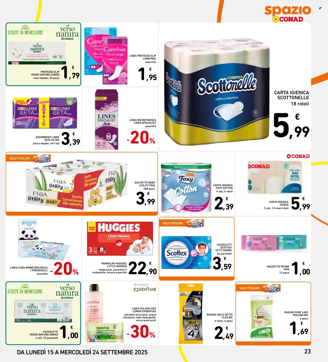 Volantino Spazio Conad - 15/9/2025 - 24/9/2025. Pagina 23