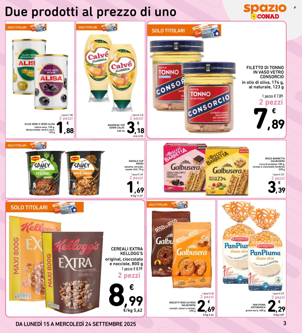 Volantino Spazio Conad - 15/9/2025 - 24/9/2025. Pagina 3