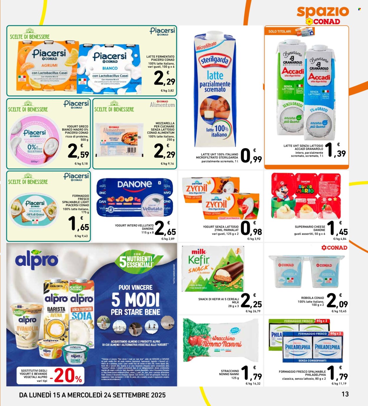 Volantino Spazio Conad - 15/9/2025 - 24/9/2025. Pagina 13