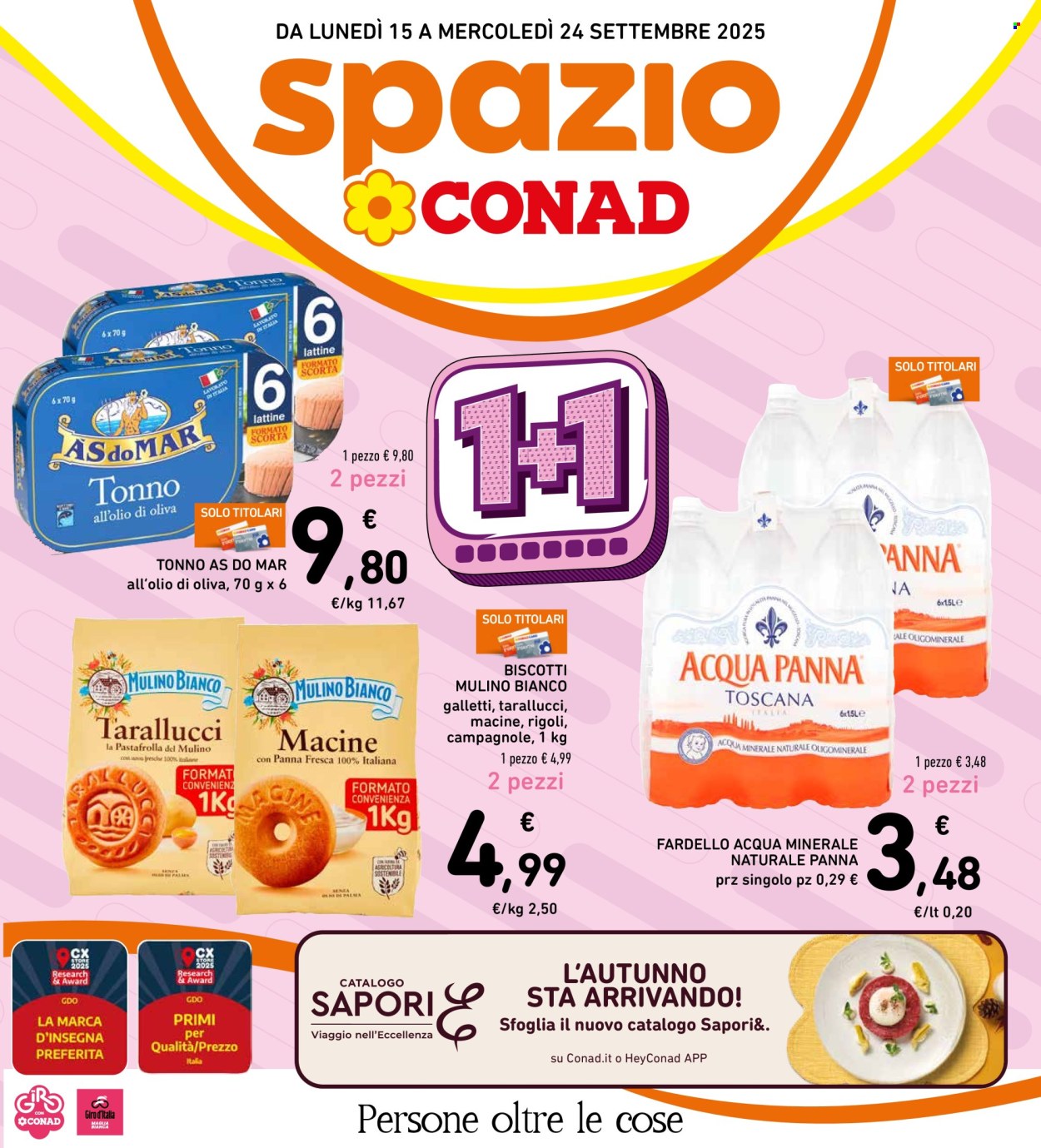 Volantino Spazio Conad - 15/9/2025 - 24/9/2025. Pagina 1