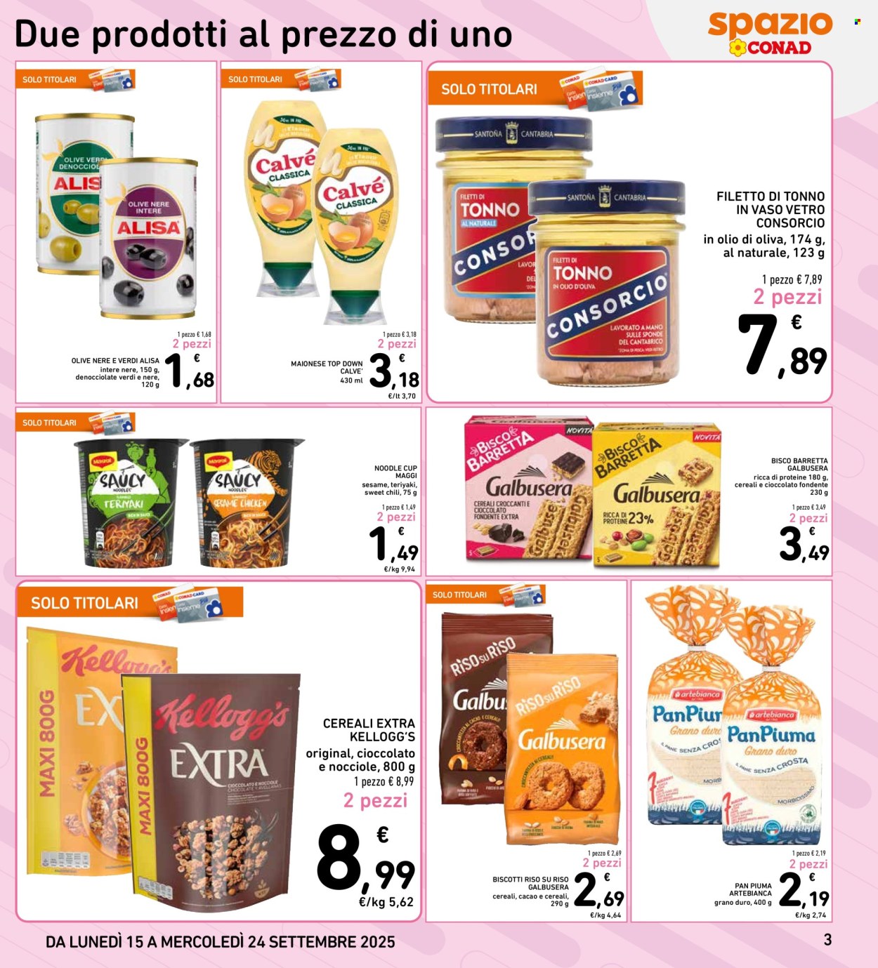 Volantino Spazio Conad - 15/9/2025 - 24/9/2025. Pagina 3