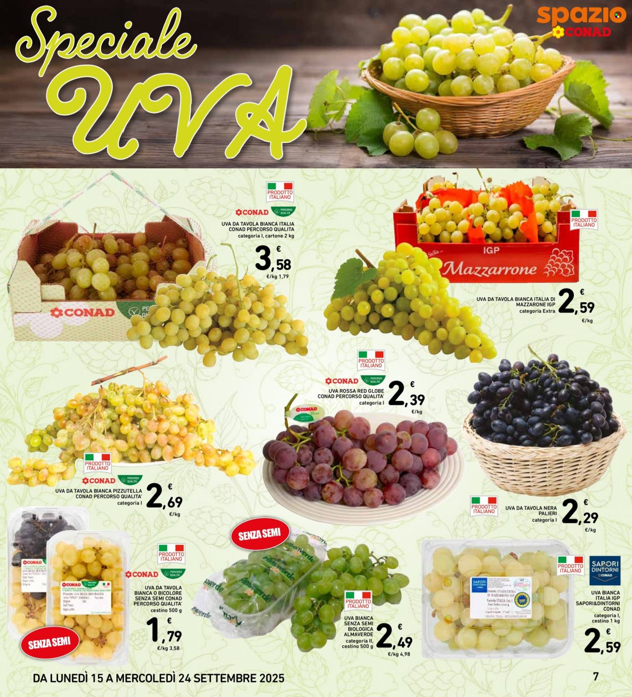Volantino Spazio Conad - 15/9/2025 - 24/9/2025. Pagina 7