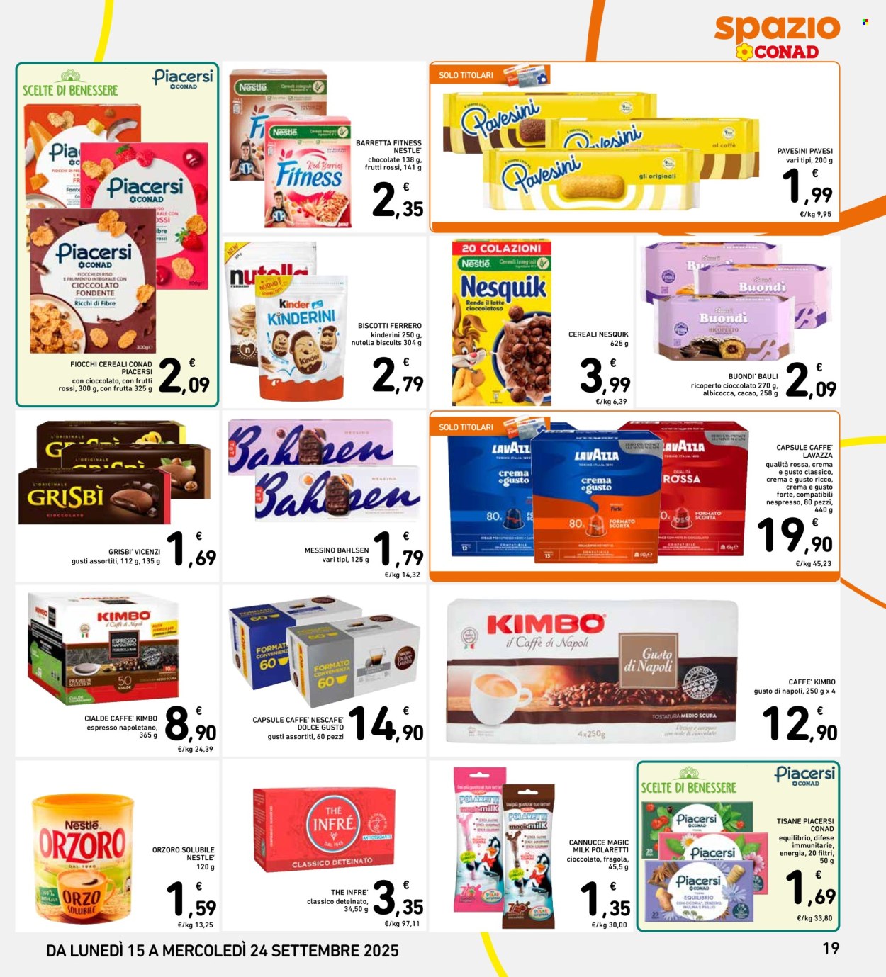 Volantino Spazio Conad - 15/9/2025 - 24/9/2025. Pagina 19