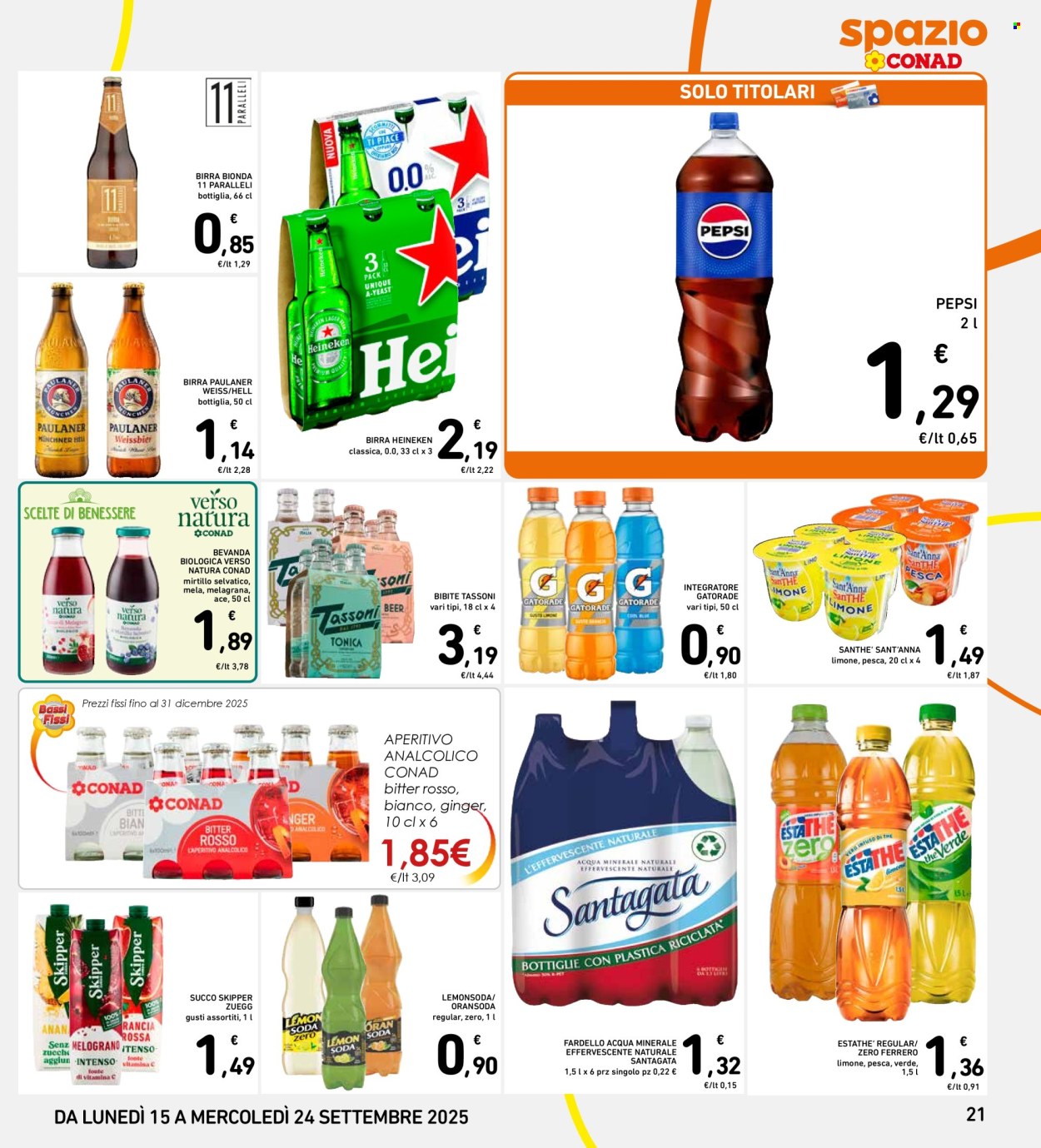 Volantino Spazio Conad - 15/9/2025 - 24/9/2025. Pagina 21