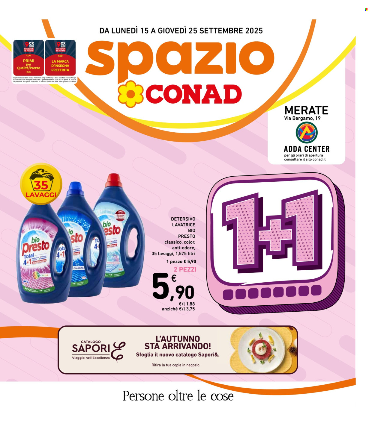 Volantino Spazio Conad - 15/9/2025 - 25/9/2025. Pagina 1