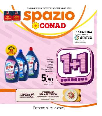 Volantino Spazio Conad - 15/9/2025 - 25/9/2025.