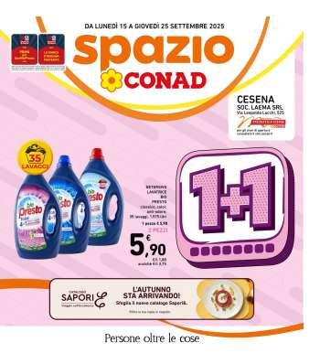 Volantino Spazio Conad - 15/9/2025 - 25/9/2025.