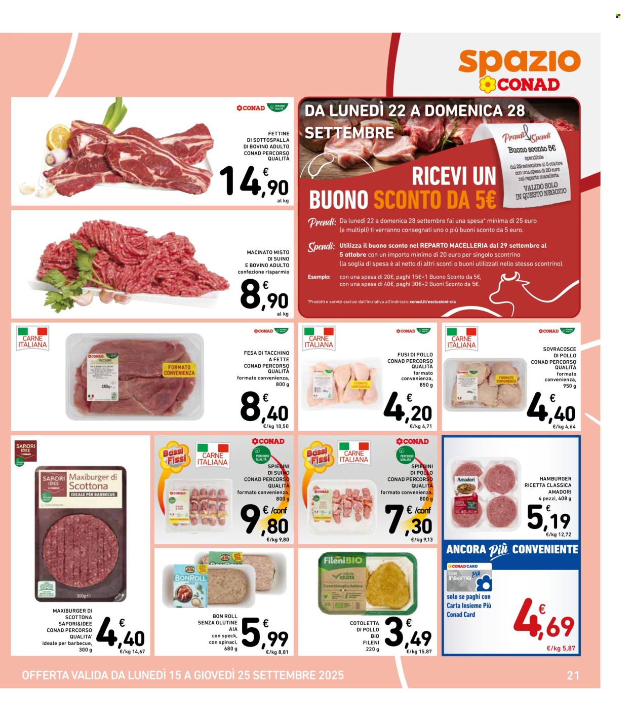 Volantino Spazio Conad - 15/9/2025 - 25/9/2025. Pagina 21
