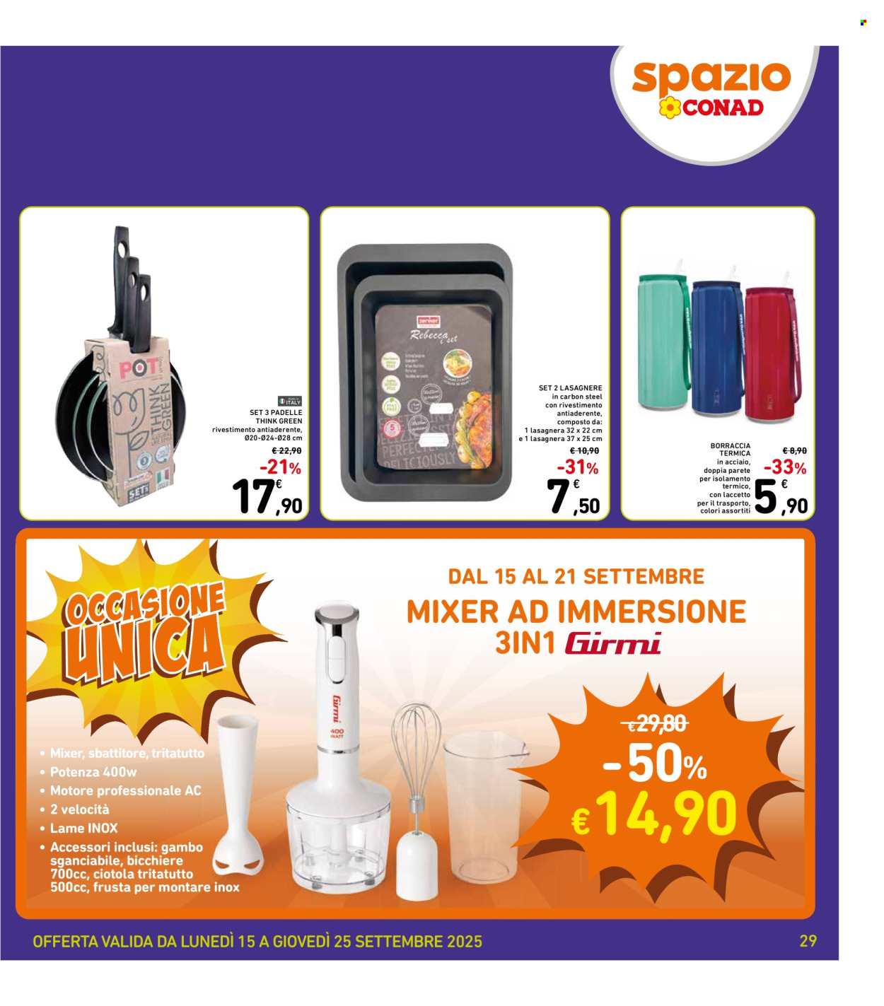 Volantino Spazio Conad - 15/9/2025 - 25/9/2025. Pagina 29