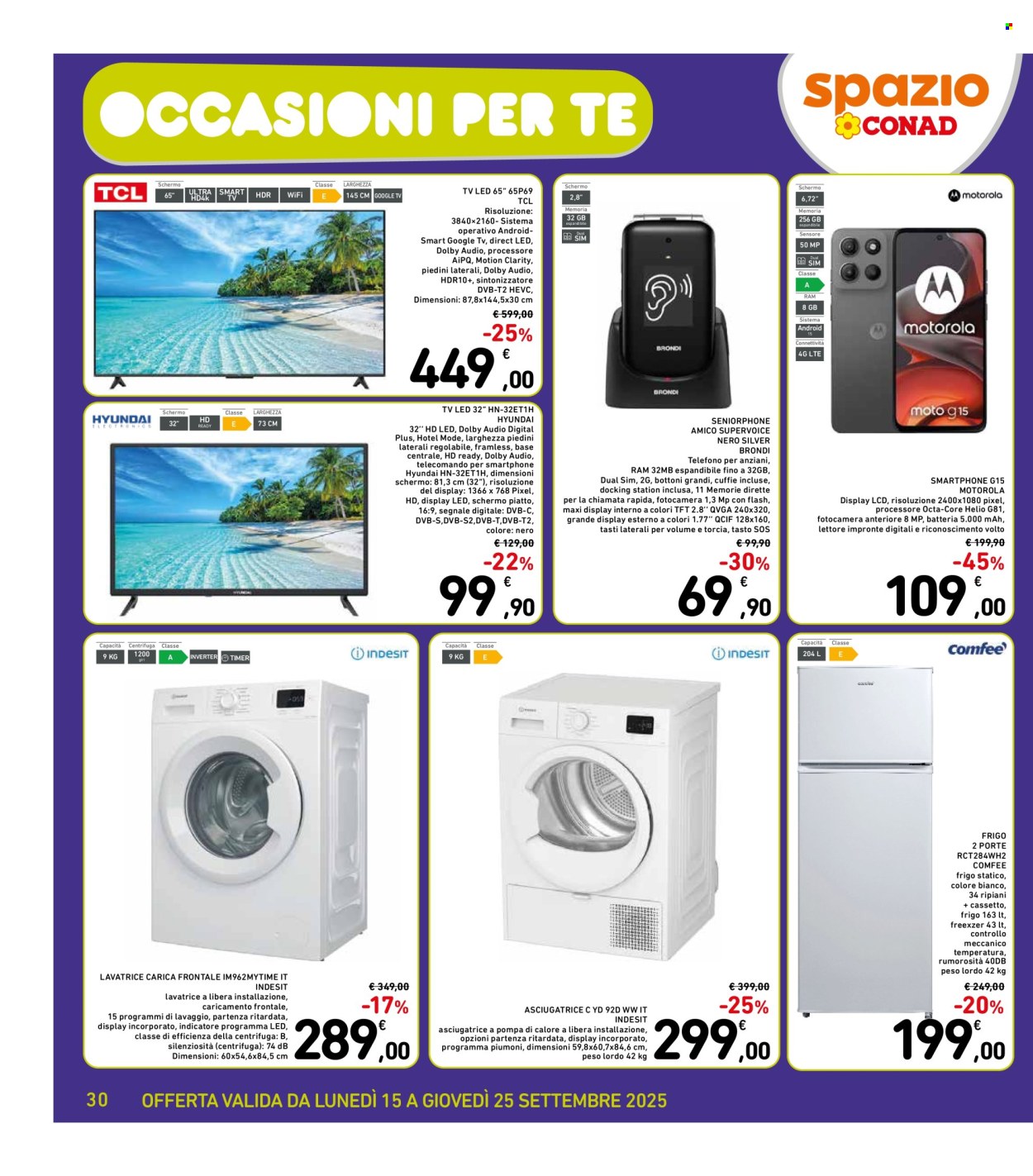 Volantino Spazio Conad - 15/9/2025 - 25/9/2025. Pagina 30