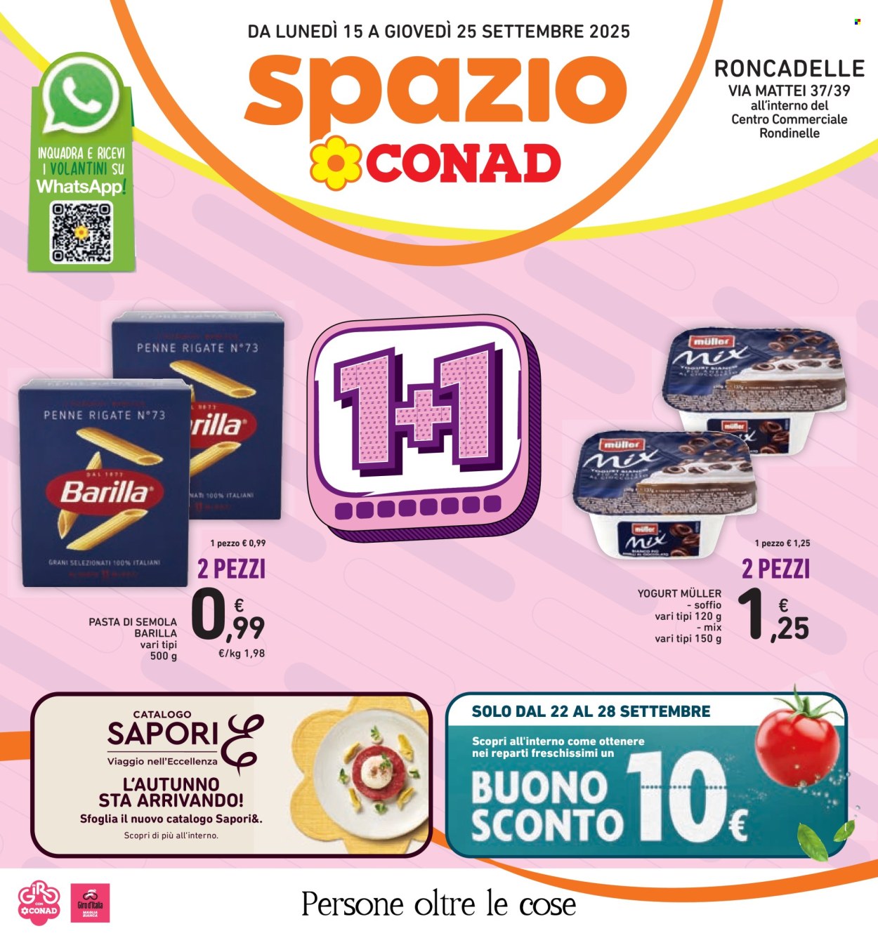 Volantino Spazio Conad - 15/9/2025 - 25/9/2025. Pagina 1