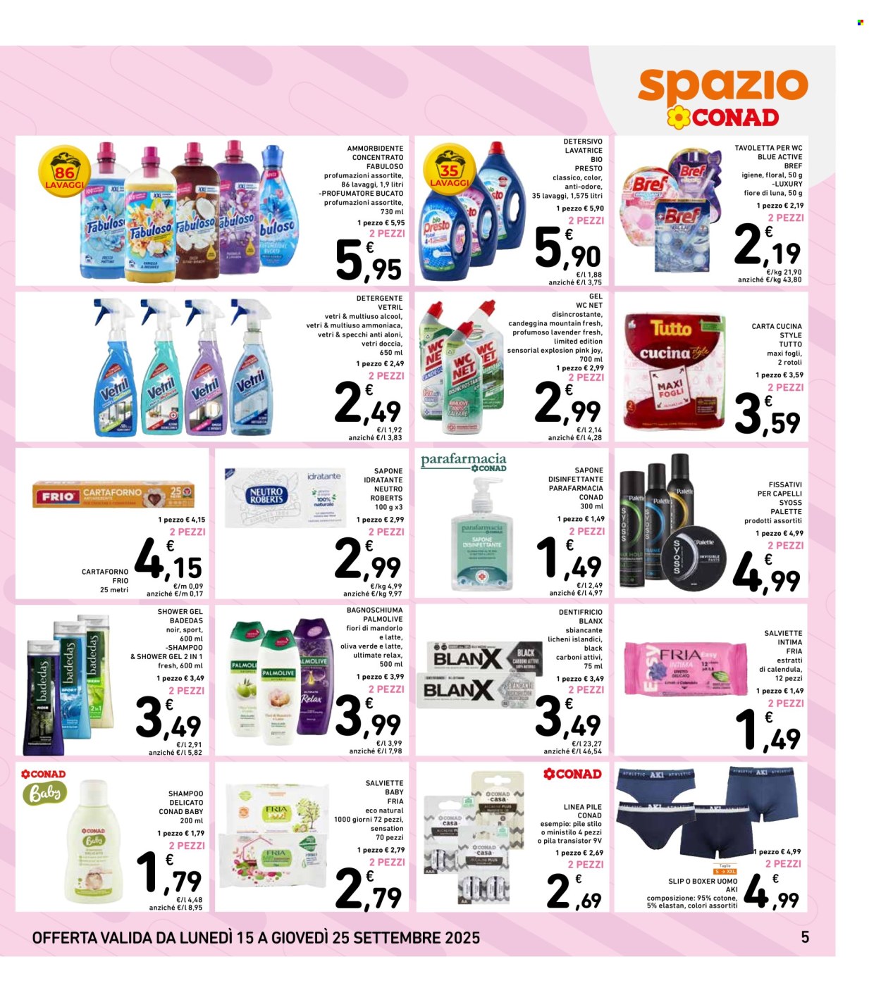 Volantino Spazio Conad - 15/9/2025 - 25/9/2025. Pagina 5