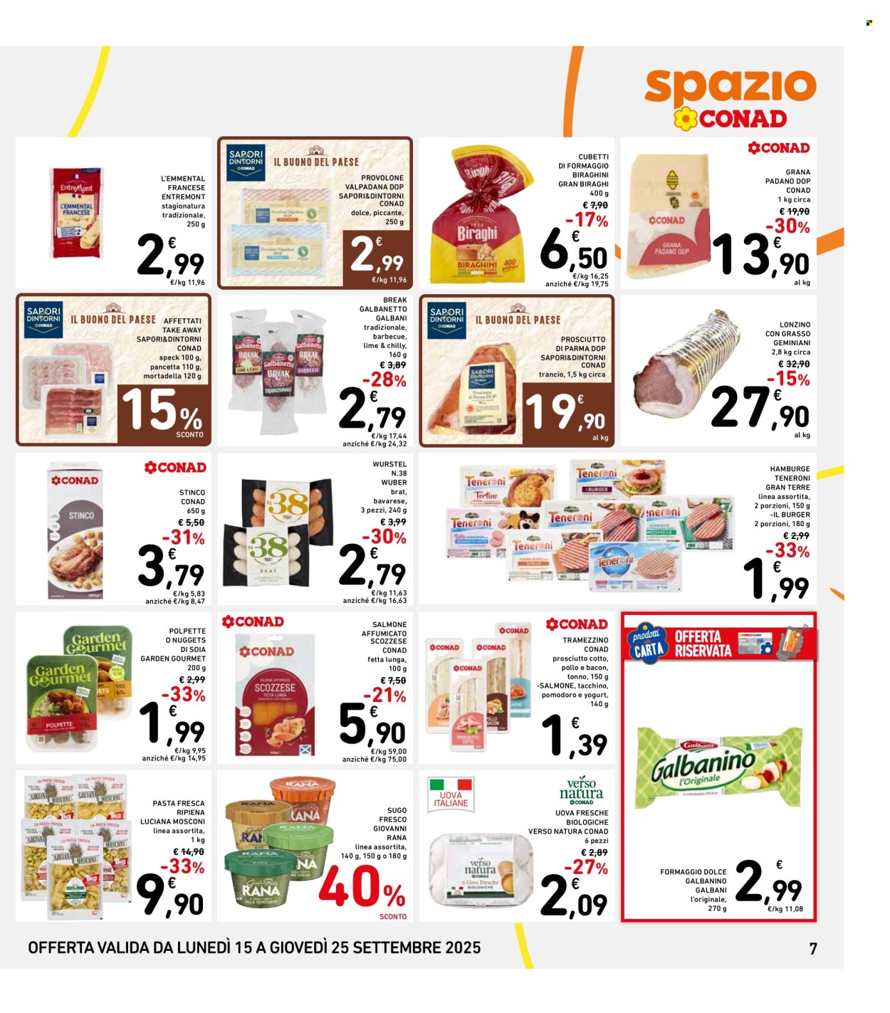 Volantino Spazio Conad - 15/9/2025 - 25/9/2025. Pagina 7