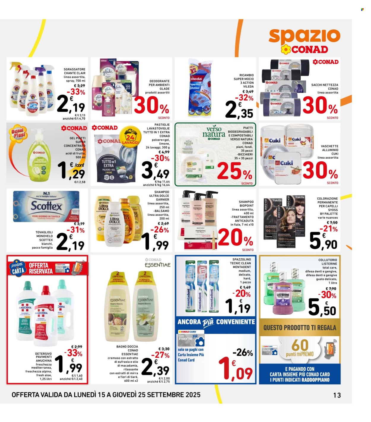 Volantino Spazio Conad - 15/9/2025 - 25/9/2025. Pagina 13