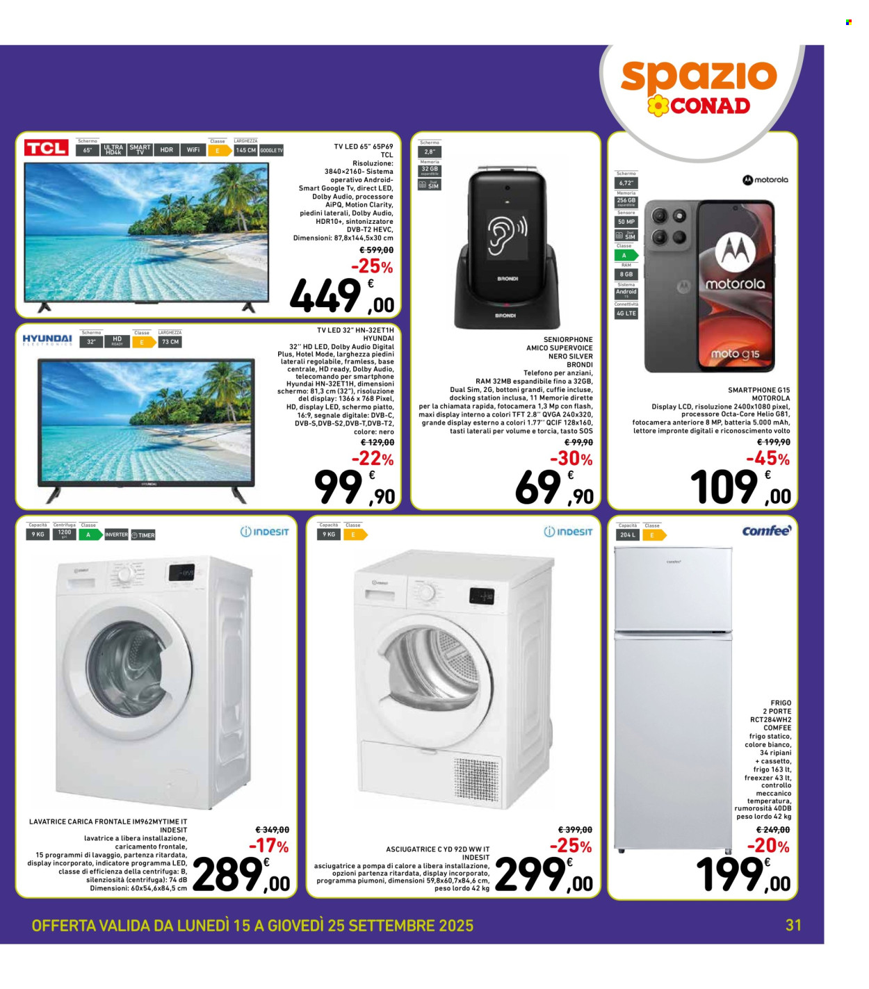 Volantino Spazio Conad - 15/9/2025 - 25/9/2025. Pagina 31