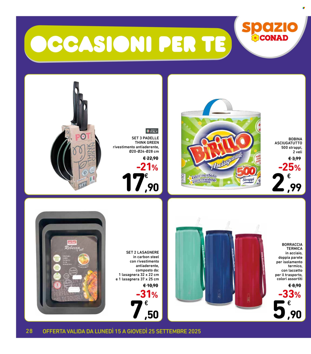 Volantino Spazio Conad - 15/9/2025 - 25/9/2025. Pagina 28