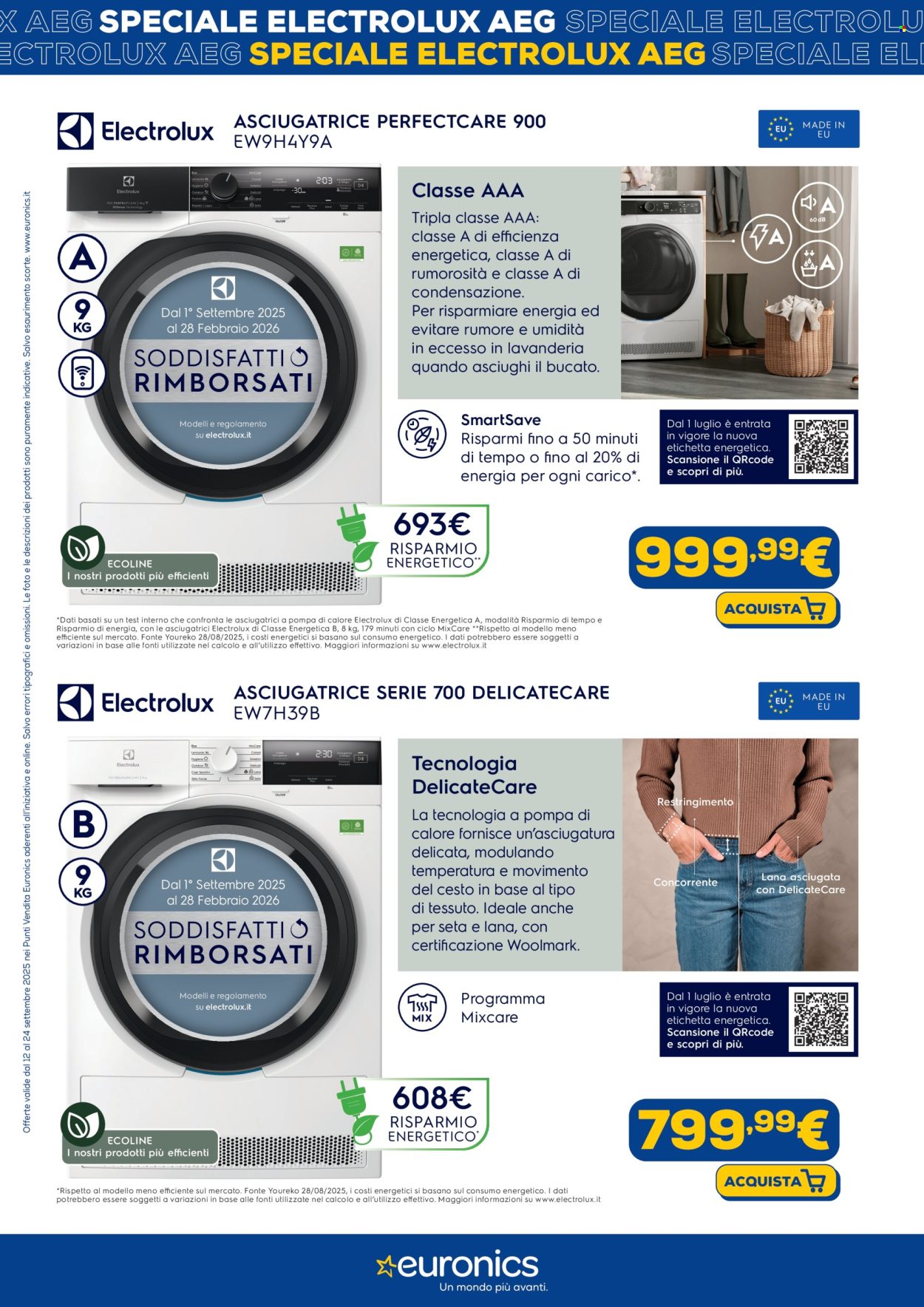 Volantino Euronics - 12/9/2025 - 24/9/2025. Pagina 3