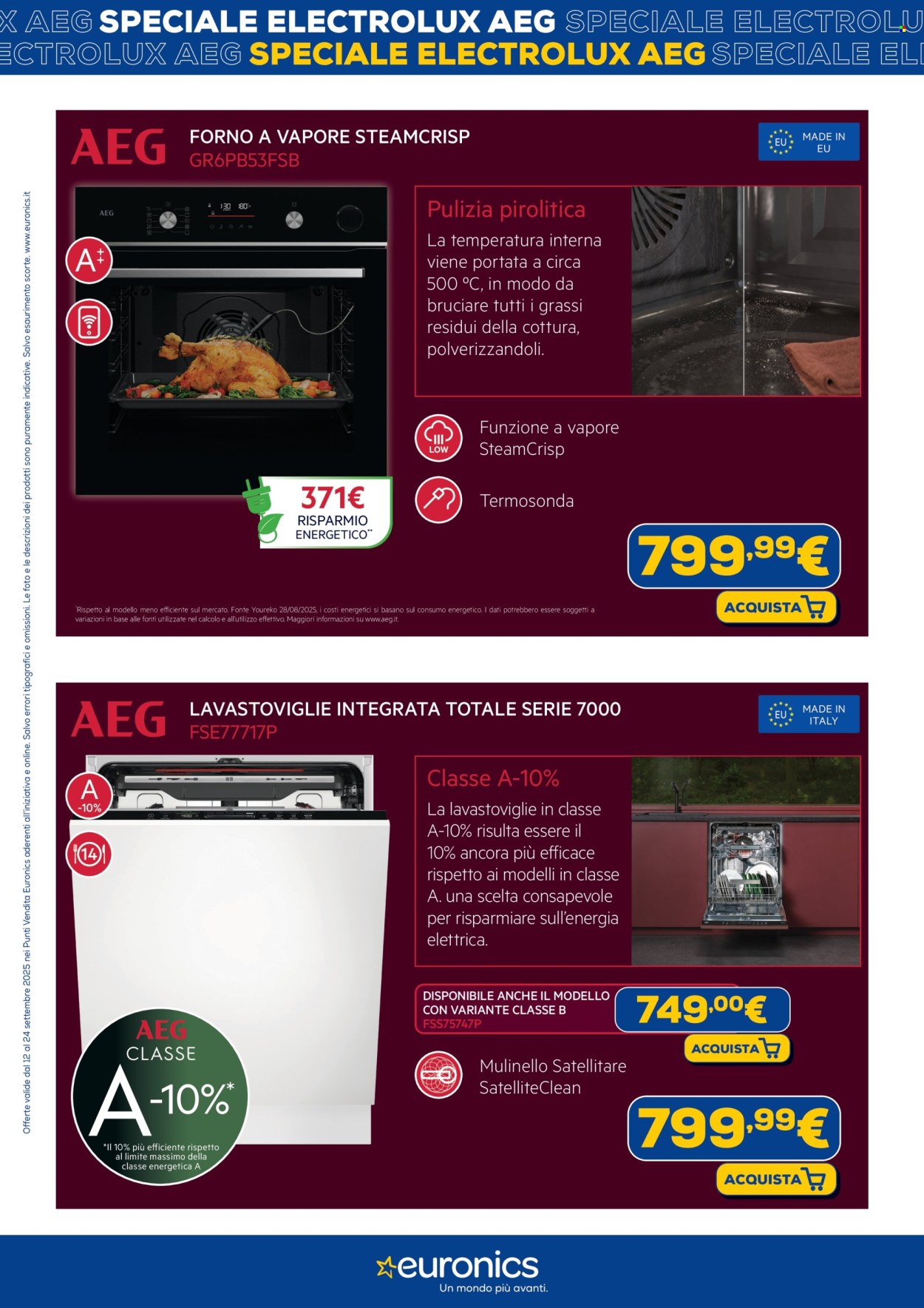 Volantino Euronics - 12/9/2025 - 24/9/2025. Pagina 10