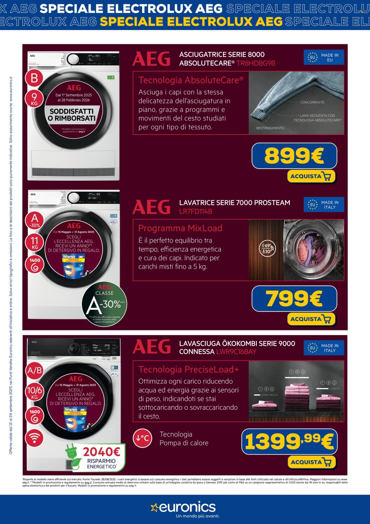 Volantino Euronics - 12/9/2025 - 24/9/2025. Pagina 12