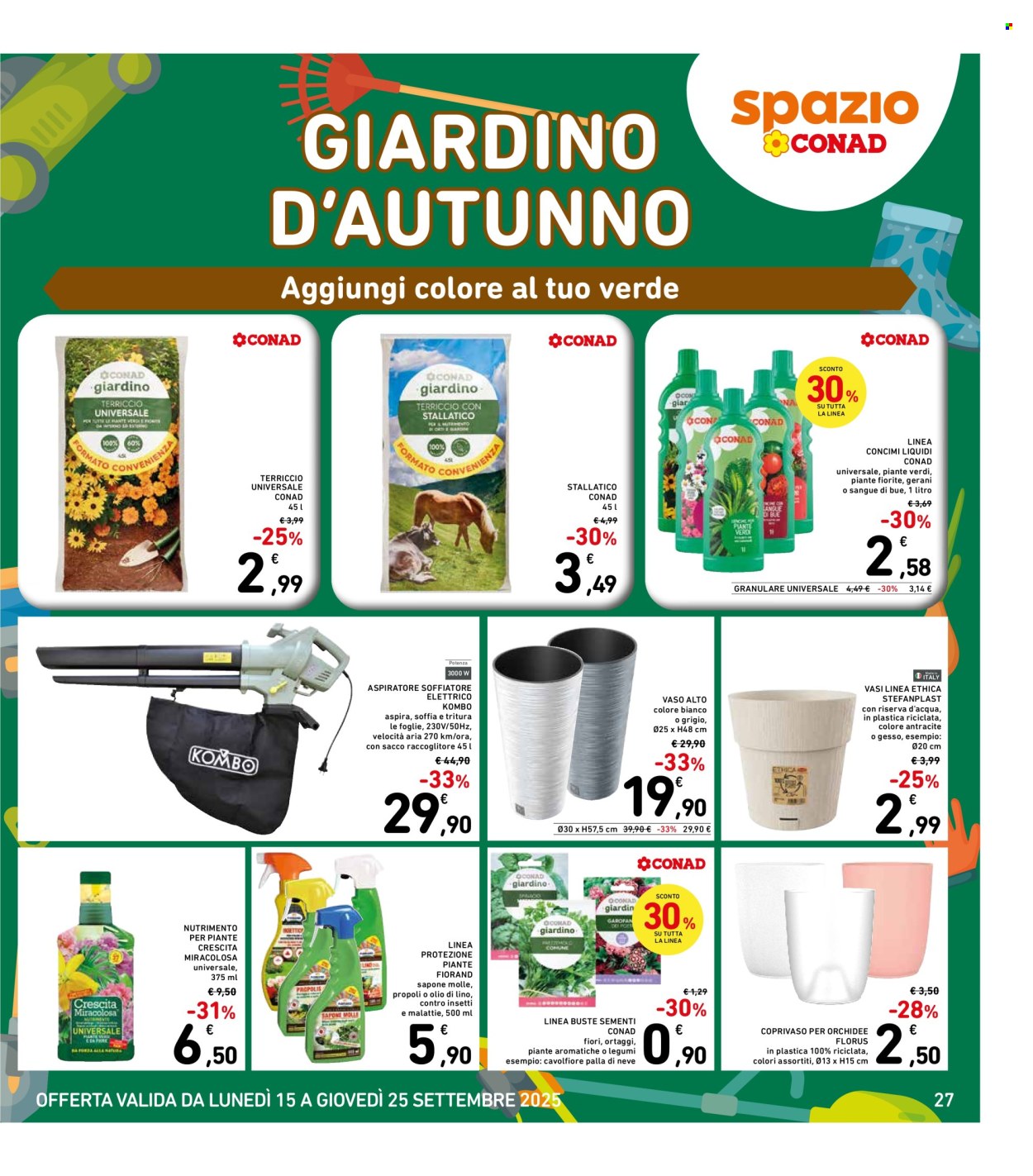 Volantino Spazio Conad - 15/9/2025 - 25/9/2025. Pagina 27