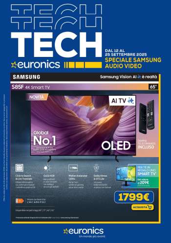 Volantino Euronics - 12/9/2025 - 25/9/2025.