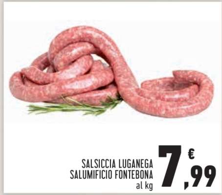 SALSICCIA LUGANEGA SALUMIFICIO FONTEBONA