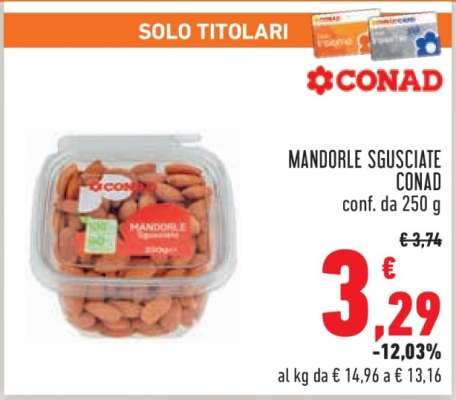 Mandorle Sgusciate Conad