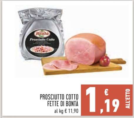 Prosciutto Cotto Fette di Bontà