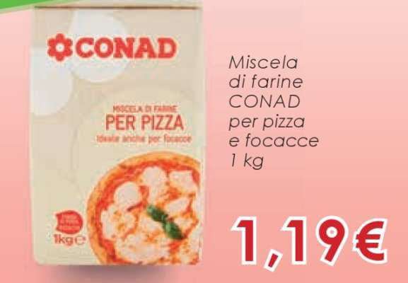 Miscela di farine CONAD per pizza e focacce