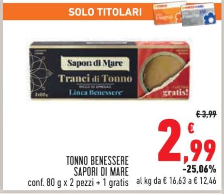 Tonno Benessere Sapori di Mare