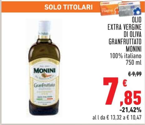 Olio Extra Vergine di Oliva GranFruttato Monini