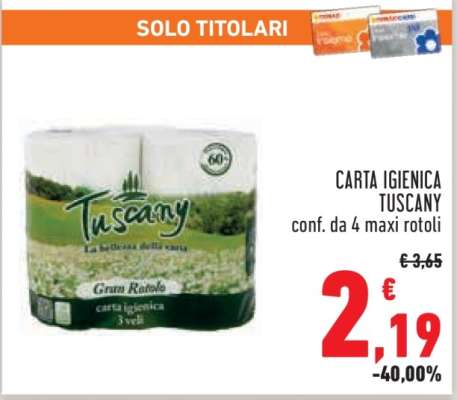 CARTA IGIENICA TUSCANY