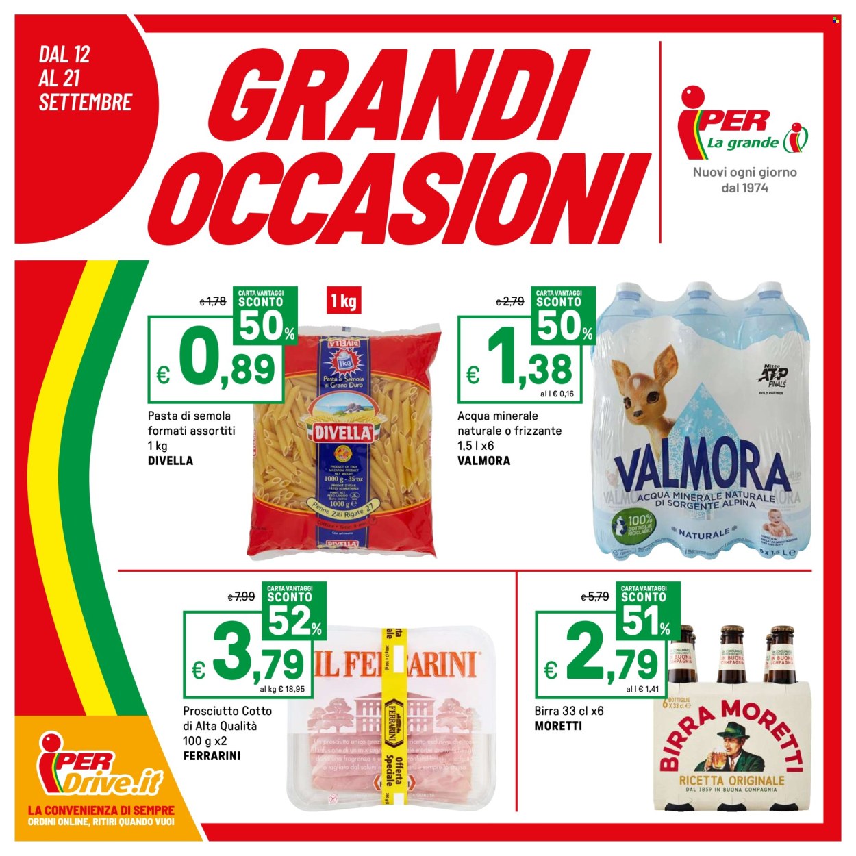 Volantino Iper, La grande i - 12/9/2025 - 21/9/2025. Pagina 1
