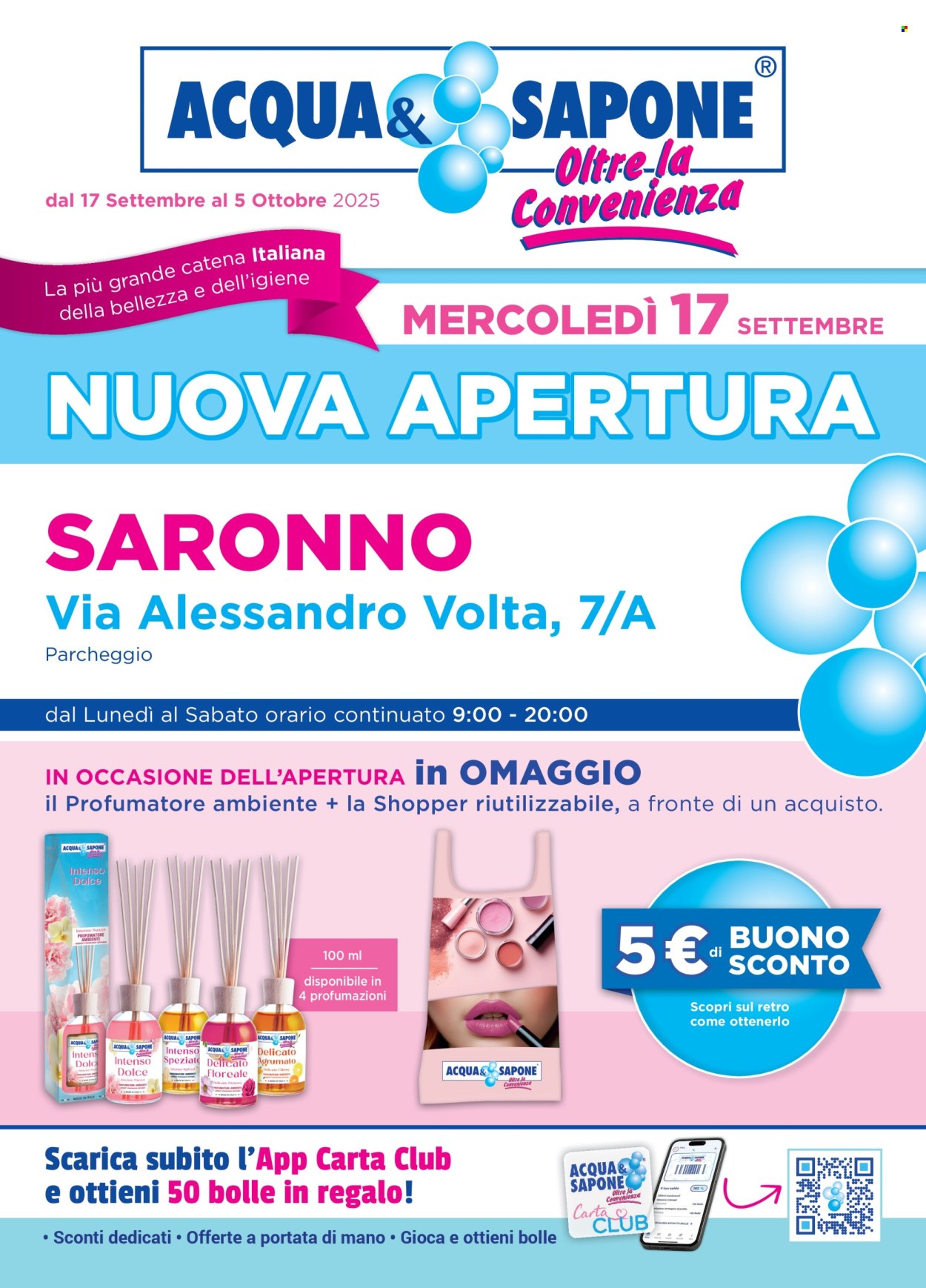 Volantino Acqua & Sapone - 17/9/2025 - 5/10/2025. Pagina 1