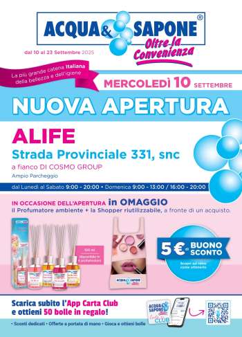 Volantino Acqua & Sapone - 10/9/2025 - 23/9/2025.