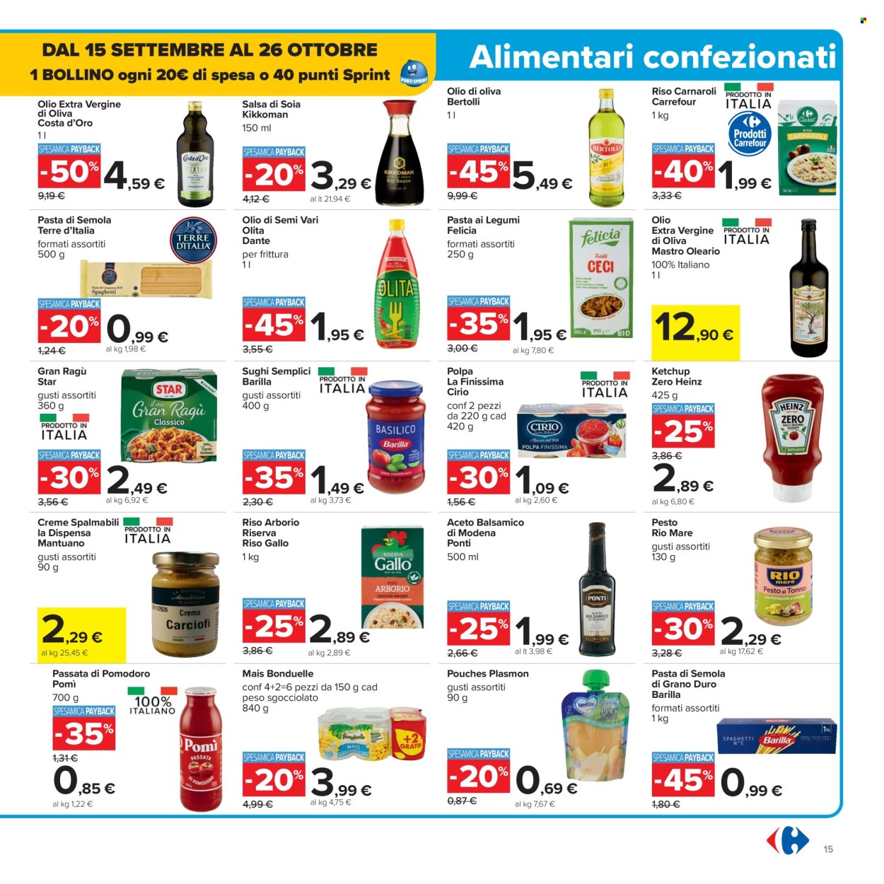 Volantino Carrefour - 15/9/2025 - 25/9/2025. Pagina 15