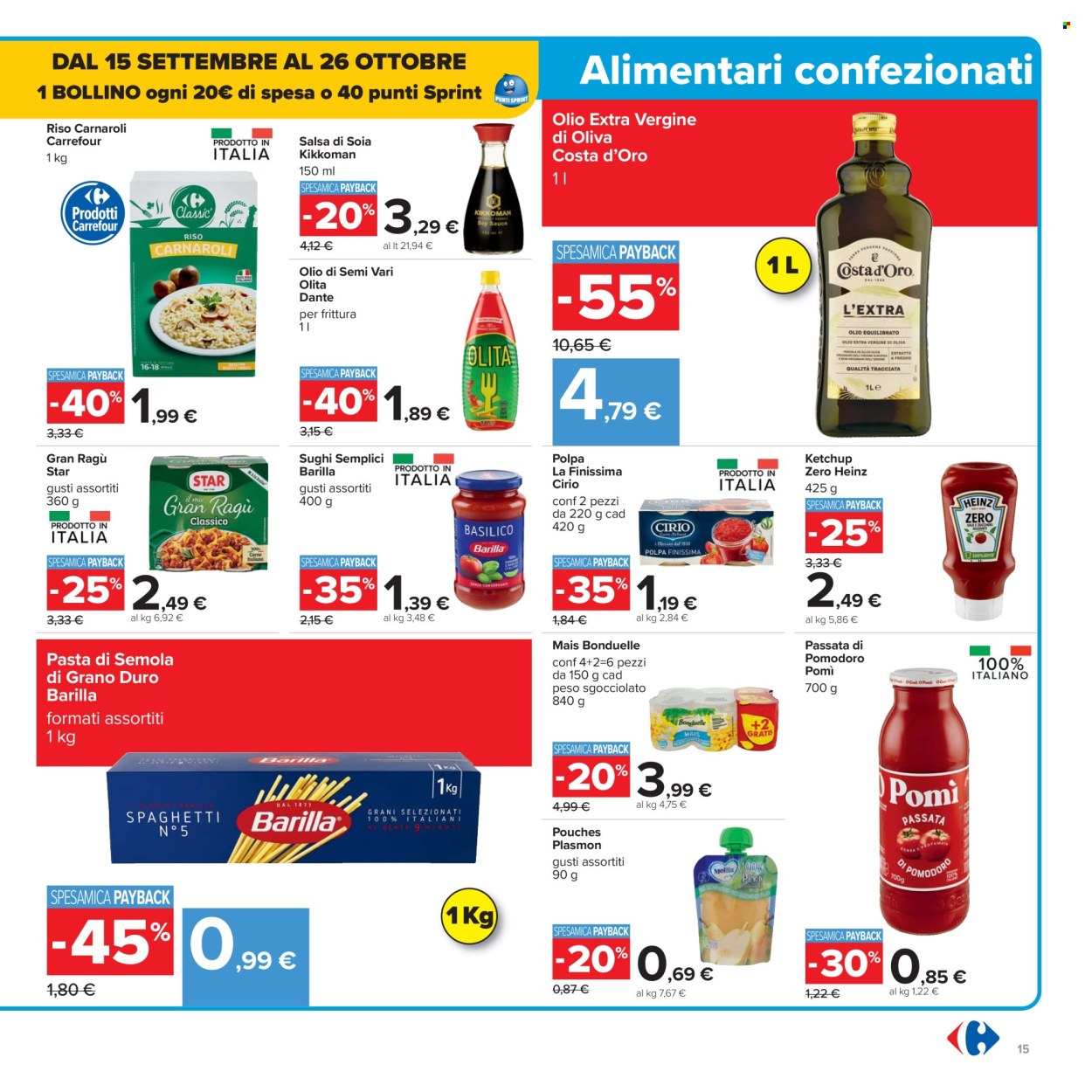 Volantino Carrefour - 15/9/2025 - 25/9/2025. Pagina 15